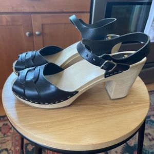 Swedish Hasbeens Toffel platform sandals